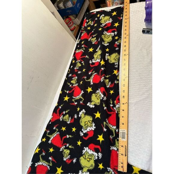 Dr. Seuss Grinch Santa xl pajama pants black red - Picture 7 of 7